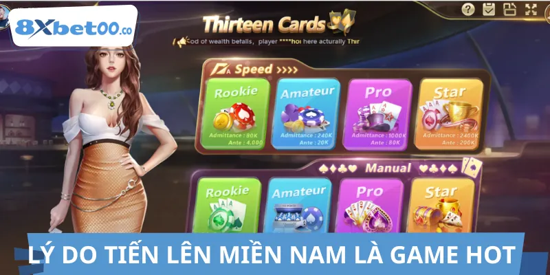 Tiến lên miền nam luôn chiếm vị trí hàng đầu